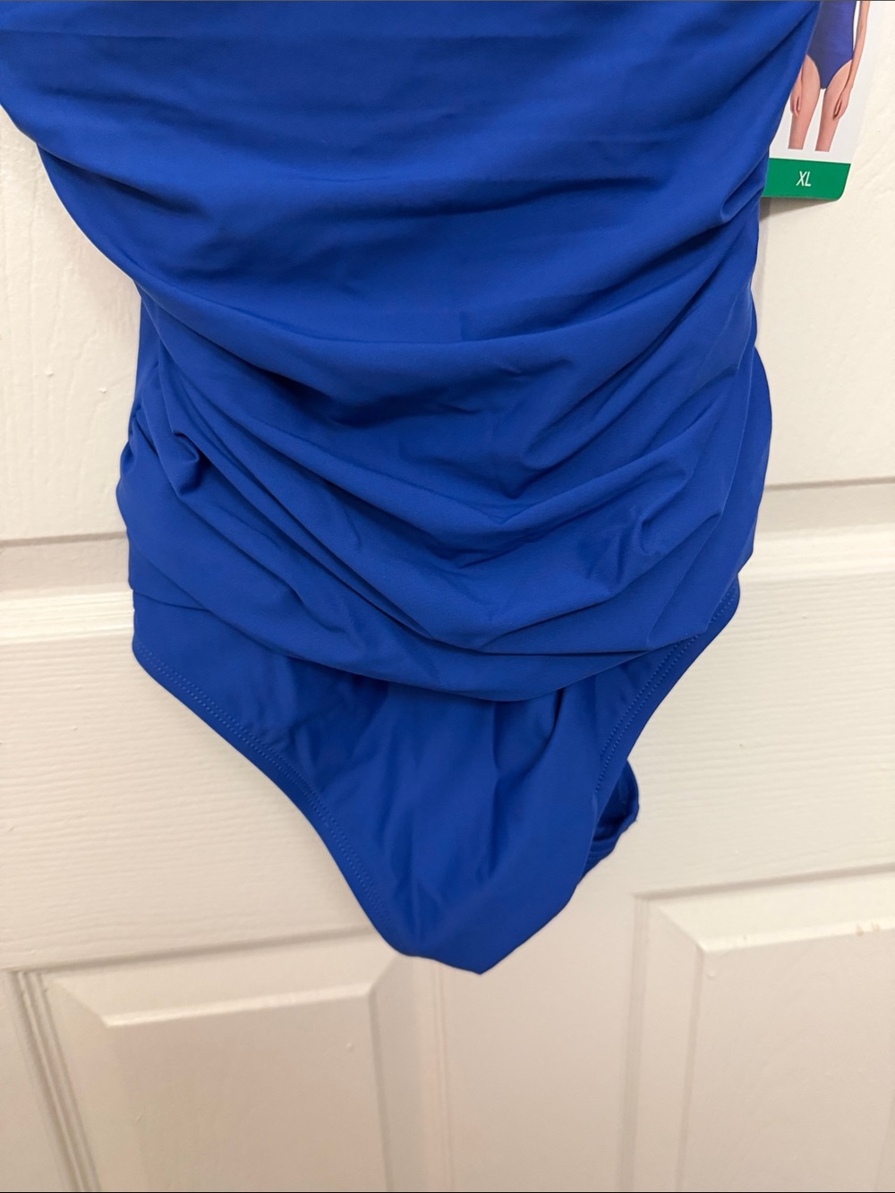 DKNY Ruffle One-Piece Swimsuit - Picture 4 of 7